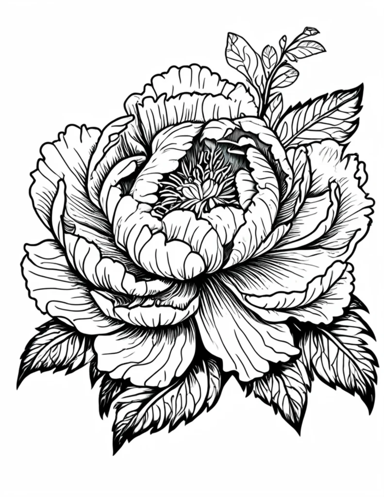 zentangle flower coloring book