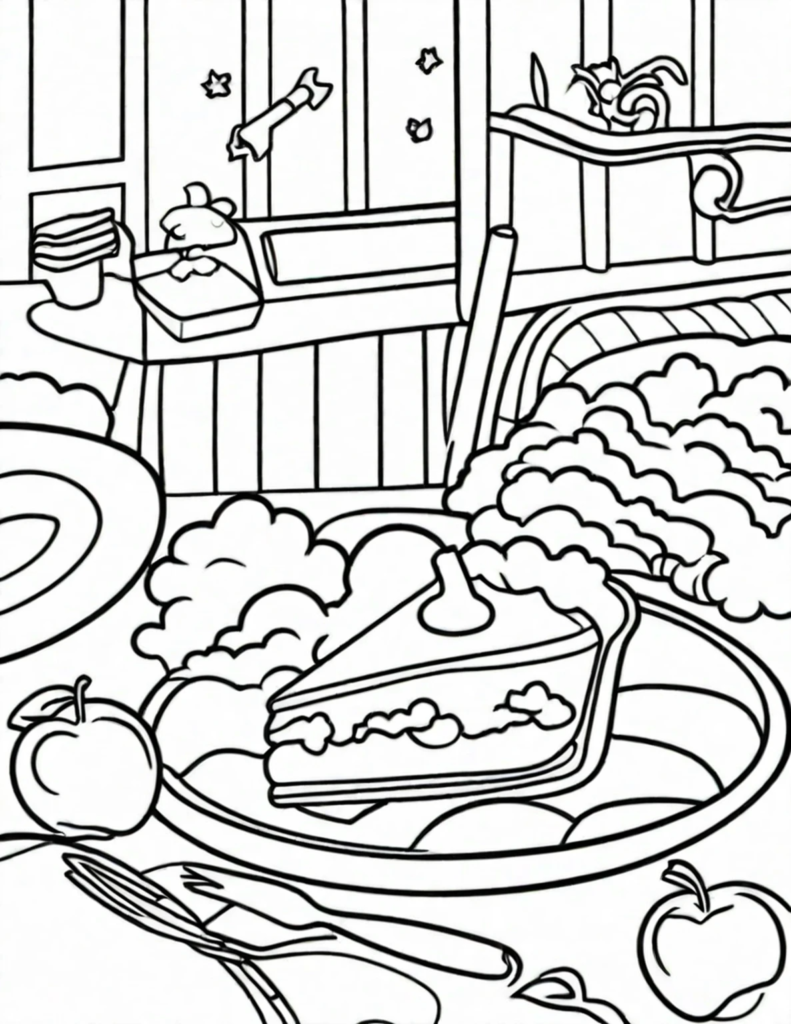 cake coloring book